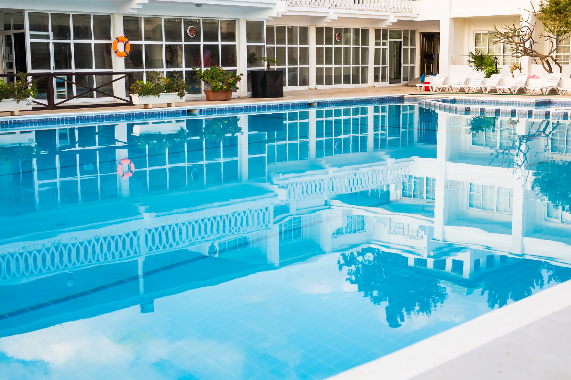 Swimming pool of luxury hotel